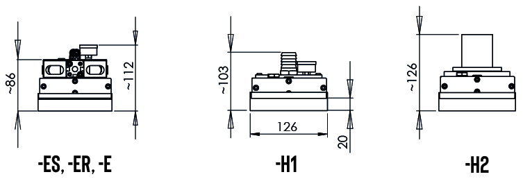 SMS120 side view